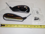 Harley-Davidson OEM Satin Black Profile Custom Mirrors Pair Softail dyna Sportst