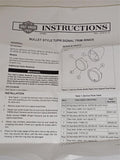 Harley-Davidson 73343-09 Black Rear Turn Signal Visor Trim Ring Kit Smoked Lense