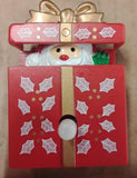 Vtg1990 Fun World Santa Gift Box Light Up Flash Motion Pin Brooch Christmas 7008