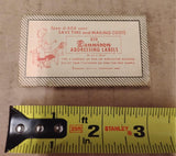 Vintage Dennison Gummed Labels No 2007 Red Border Blank Paper Ephemera 60 Count