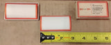 Vintage Dennison Gummed Labels No 2007 Red Border Blank Paper Ephemera 60 Count