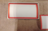 Vintage Dennison Gummed Labels No 2007 Red Border Blank Paper Ephemera 60 Count