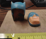 Vintage 1966 Ideal Captain Action Batman Mask Cowl Helmet 2 Pc Replacement Part