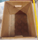 Vintage 1974 7Up Soda Crate Heavy Waxed Cardboard Bottle Carrier Case Mead 7-Up