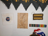 Vintage US Military Memorabilia Lot - Army Medals, UN Peacekeeping, WWII Ribbons