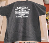 Vtg 2007 Harley Davidson T Shirt Barnett El Paso Texas Pocket Flame Men XL Black