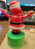 Vtg Kohner Bros Santa Claus Push Button Puppet Toy No 3990 Hong Kong Works