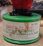 Vtg Kohner Bros Santa Claus Push Button Puppet Toy No 3990 Hong Kong Works