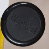 Vintage Uno Vac Aluminum Thermos Bottle Black Cup Union MFG Meriden CT