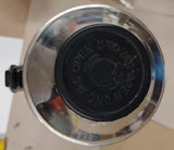 Vintage Uno Vac Aluminum Thermos Bottle Black Cup Union MFG Meriden CT