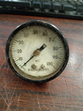 Vintage Ashcroft 100 PSI Pressure Gauge Lazy Hand Max Pointer Industrial