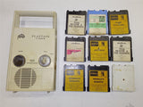 Vtg PlayTape Model 1310 Player + 8 Tapes Herman's Hermits Animals Sinatra Casset