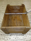 Vintage Industrial Wooden Crate Box 16"x12"x10" Rustic Shipping Cargo Box