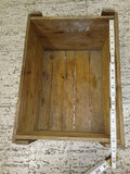 Vintage Industrial Wooden Crate Box 16"x12"x10" Rustic Shipping Cargo Box