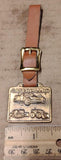 Vintage Caterpillar CAT Cleveland Bros Brass Luggage Tag Key Tag Advertising