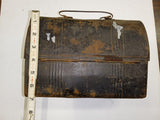 American Thermos Co. Vintage Antique Steel Dome Top Lunch Pail 1940s