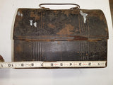 American Thermos Co. Vintage Antique Steel Dome Top Lunch Pail 1940s