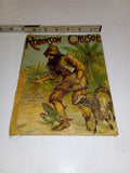 Antique 1900 Father Tuck Robinson Crusoe Untearable Linen Childrens Book As-Is