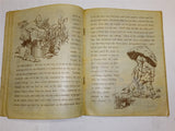 Antique 1900 Father Tuck Robinson Crusoe Untearable Linen Childrens Book As-Is