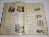 Antique c1880 Little Prattlers Picture Primer George Routledge Linen Read/Repair