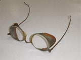 Vintage Cesco 22 Industrial Safety Glasses/Steampunk Goggles with Wire Mesh Side