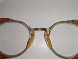 Vintage Cesco 22 Industrial Safety Glasses/Steampunk Goggles with Wire Mesh Side