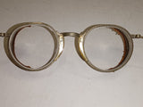Vintage Cesco 22 Industrial Safety Glasses/Steampunk Goggles with Wire Mesh Side