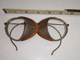 Vintage Cesco 22 Industrial Safety Glasses/Steampunk Goggles with Wire Mesh Side