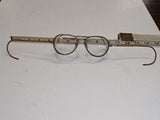 Vintage Willson Metal Frame Safety Glasses Clear Side Shields Steampunk Aviator