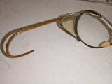 Vintage Willson Metal Frame Safety Glasses Clear Side Shields Steampunk Aviator