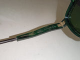 Mid-Century Willson Safety Goggles, Green Glass Lens w/ Side Shields, Steampunk
