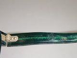 Mid-Century Willson Safety Goggles, Green Glass Lens w/ Side Shields, Steampunk