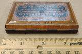 Vtg Antique Jas H Matthews Co Metal Stamp Pad Tin Excelsior No 0 Pittsburg Pa