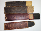 Vintage Antique Straight Razor Box Lot (7 Cases) - Wade & Butcher, Clauss, Union