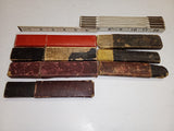 Vintage Antique Straight Razor Box Lot (7 Cases) - Wade & Butcher, Clauss, Union