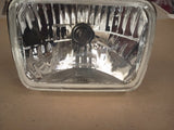 Universal 7x6 5x7 H4 Rectangular Headlight Conversion Clear Glass Lens Single