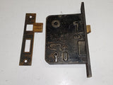 Antique Corbin 1250 Entry Mortise Lock Box with Ornate Brass Strike Plate