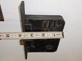 Antique Corbin 1250 Entry Mortise Lock Box with Ornate Brass Strike Plate