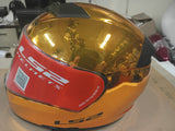 LS2 FF390 Breaker Molecular Orange Chrome Full Face Motorcycle Helmet Size L DOT
