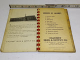 Antique Calumet Iron & Supply Co. Reference Book of Steel and Metals Calisco