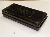 Vintage Patent Novelty Co Insurance Metal Lock Box Max Green Cleveland OH 1930s
