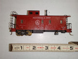 Vtg Silver Streak Line B&O Wood Sheathed Caboose Assembled Box C190 HO