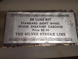 Vtg Silver Streak Line B&O Wood Sheathed Caboose Assembled Box C190 HO