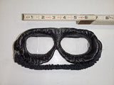 Vintage EMGO Classic Aviator Style Split-Lens Motorcycle / Pilot Goggles Leather