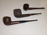Vintage Tobacco Pipe Lot of 3 – Dr. Grabow Duke, Kaywoodie Custom Grain, Briar