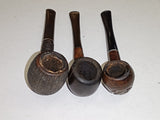 Vintage Tobacco Pipe Lot of 3 – Dr. Grabow Duke, Kaywoodie Custom Grain, Briar