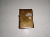 Vintage 1985 Zippo "1937 Replica" Solid Brass Lighter – Heavy Pocket Wear Patina