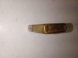 Vintage 1985 Zippo "1937 Replica" Solid Brass Lighter – Heavy Pocket Wear Patina