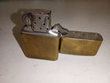 Vintage 1985 Zippo "1937 Replica" Solid Brass Lighter – Heavy Pocket Wear Patina