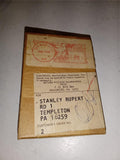 Vintage 1968 Zippo No. 200 Brush Finish Original Box & Factory Shipping Mailer